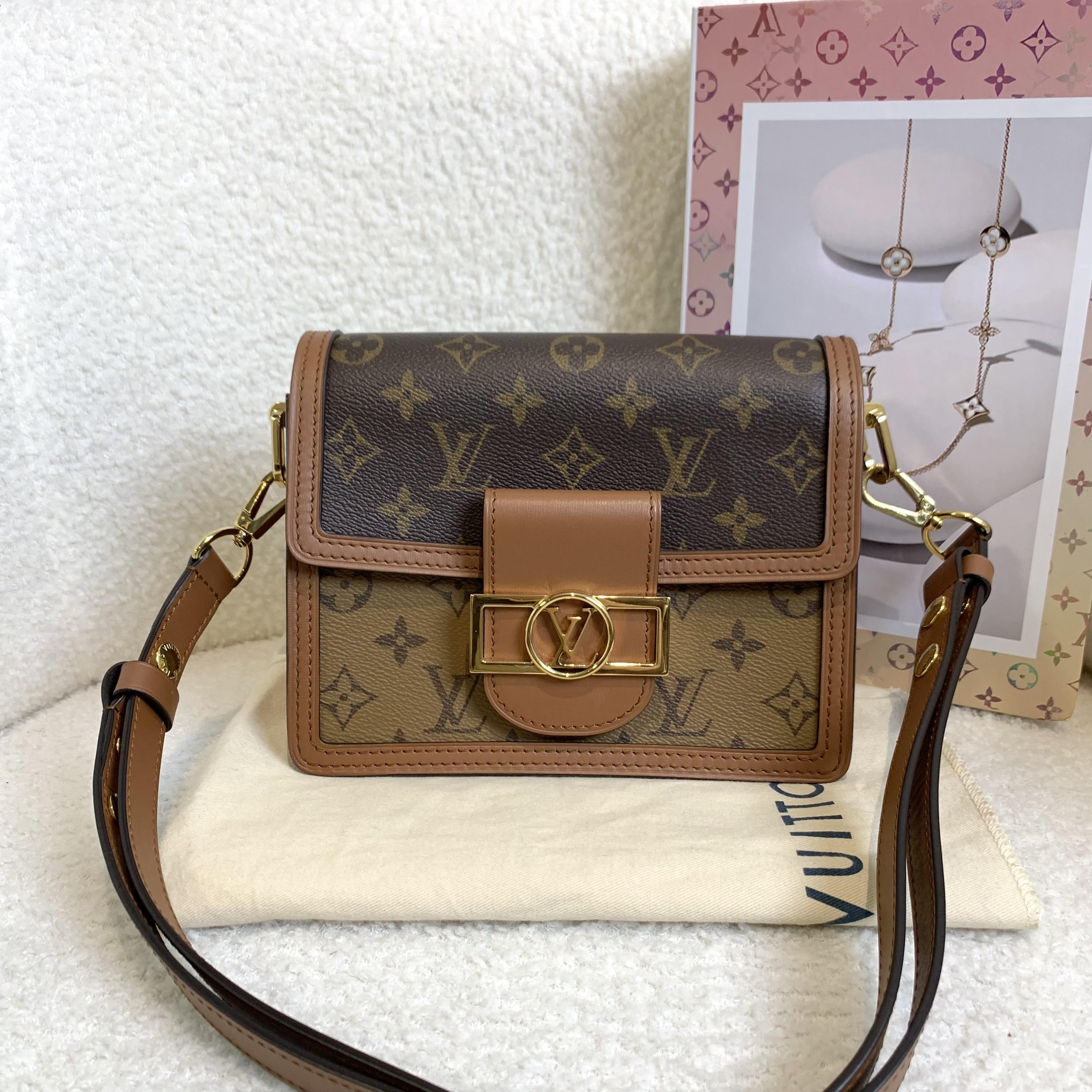 99新 LouisVuitton/路易威登 壹臻/老花达芙妮包小号/55652046