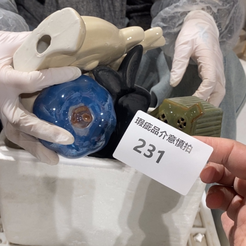 【闪购商品】摆件钱**量陶瓷摆件瑕疵特卖