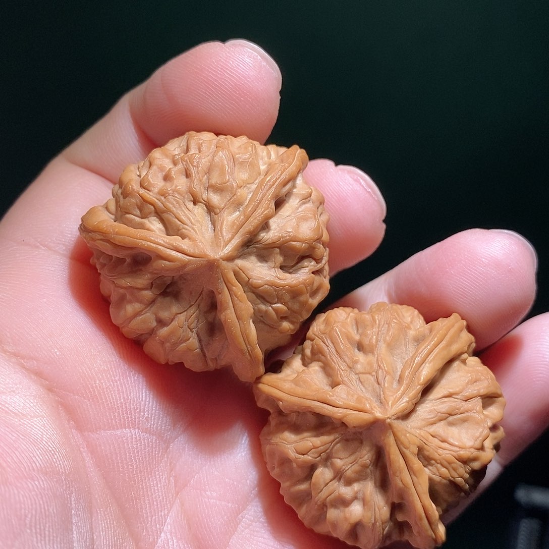 文玩核桃把件38玉玺三棱全品