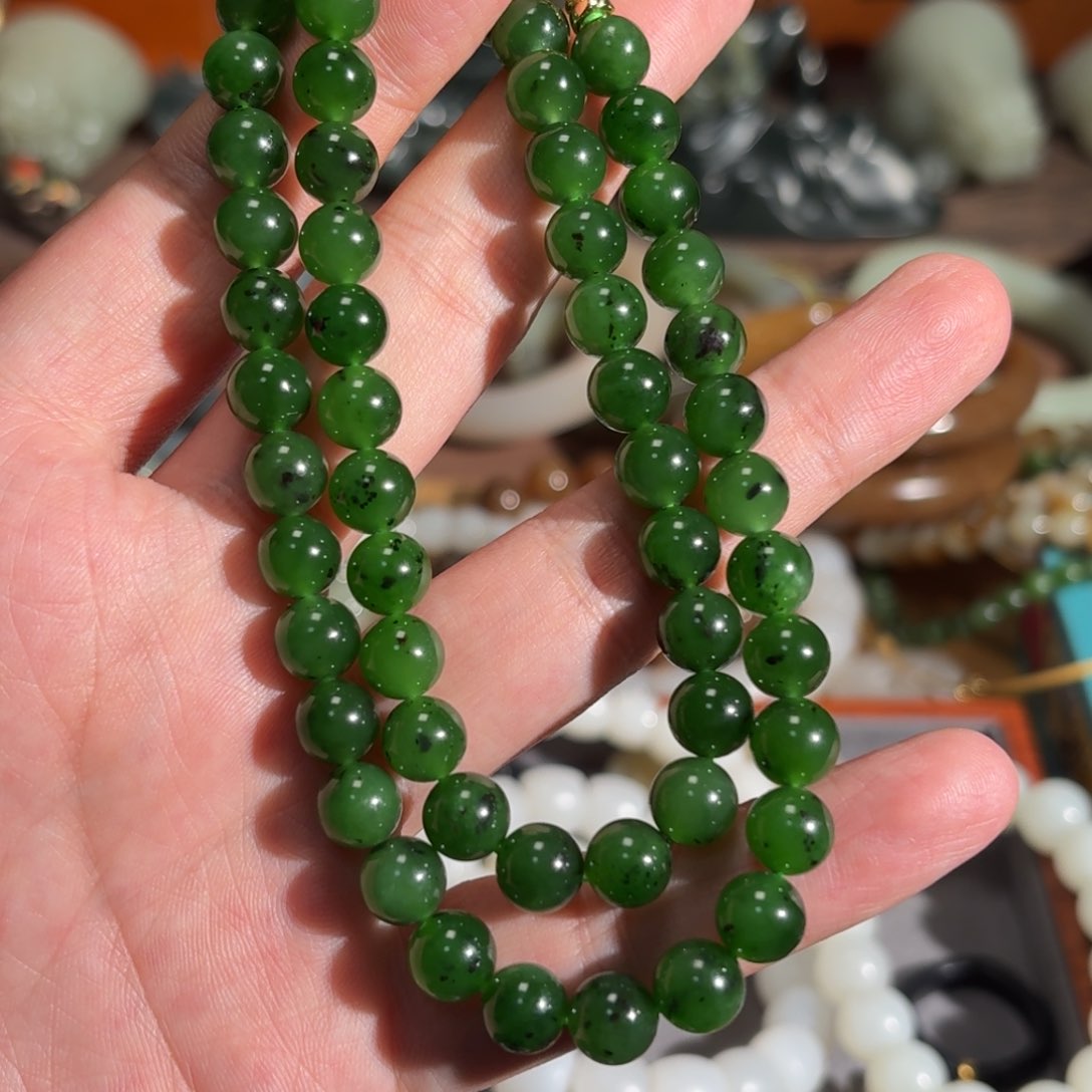 和田玉手串未镶嵌