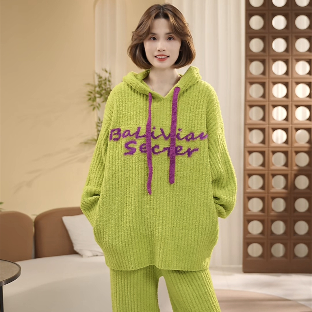 【绿野仙踪】睡衣半边绒套装保暖软绵绵可外穿