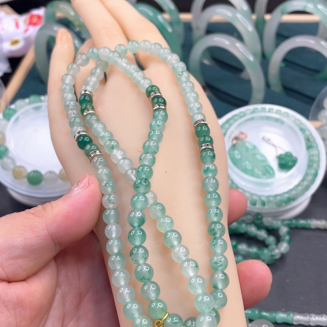 石英质玉未镶嵌项链