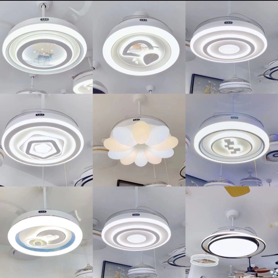 新款全铜电机风扇灯餐厅卧室