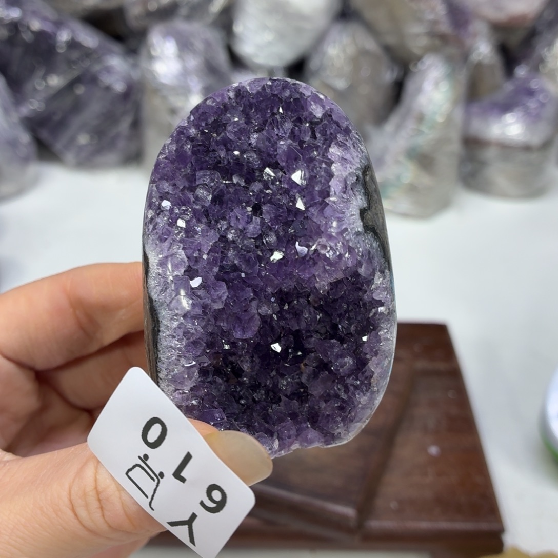 未镶嵌眼镜紫晶水晶