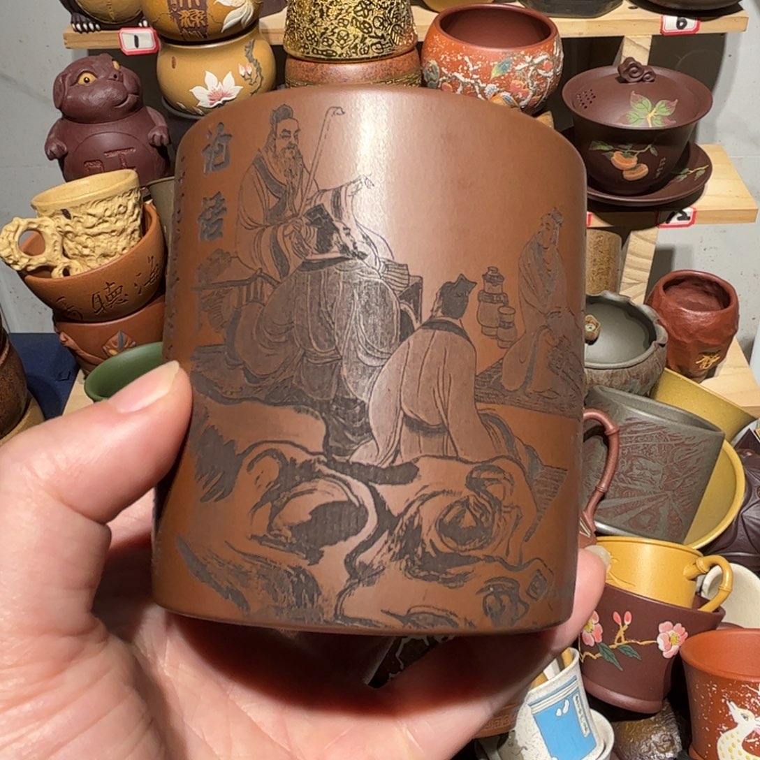 紫砂茶杯宜兴紫砂主人杯