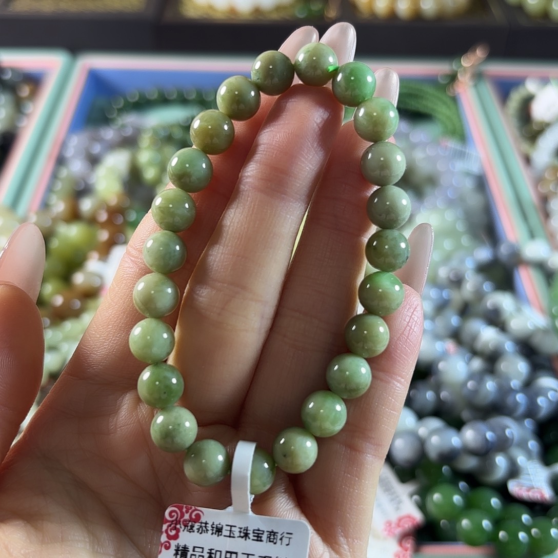 和田玉未镶嵌手链81