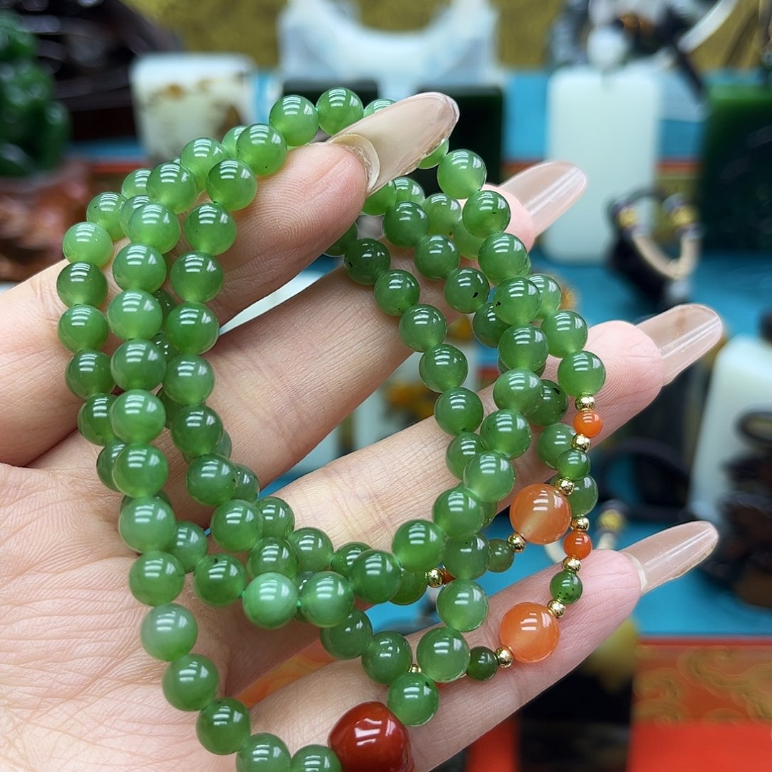 和田玉未镶嵌车挂