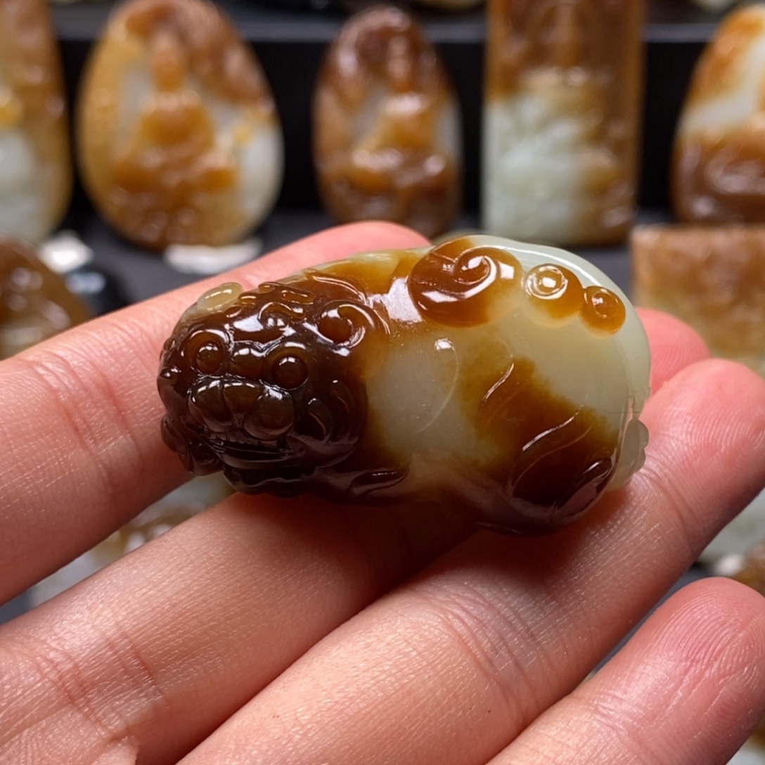 和田玉吊坠(不含链)未镶嵌