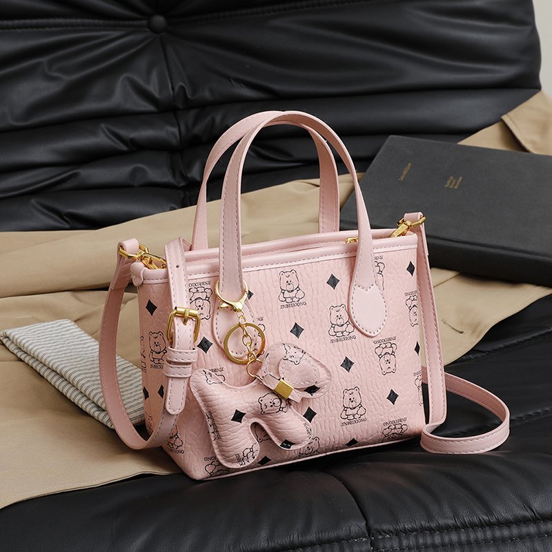 单肩包经典百搭女士斜跨时尚韩版洋气 休闲简约ins通勤 16018粉