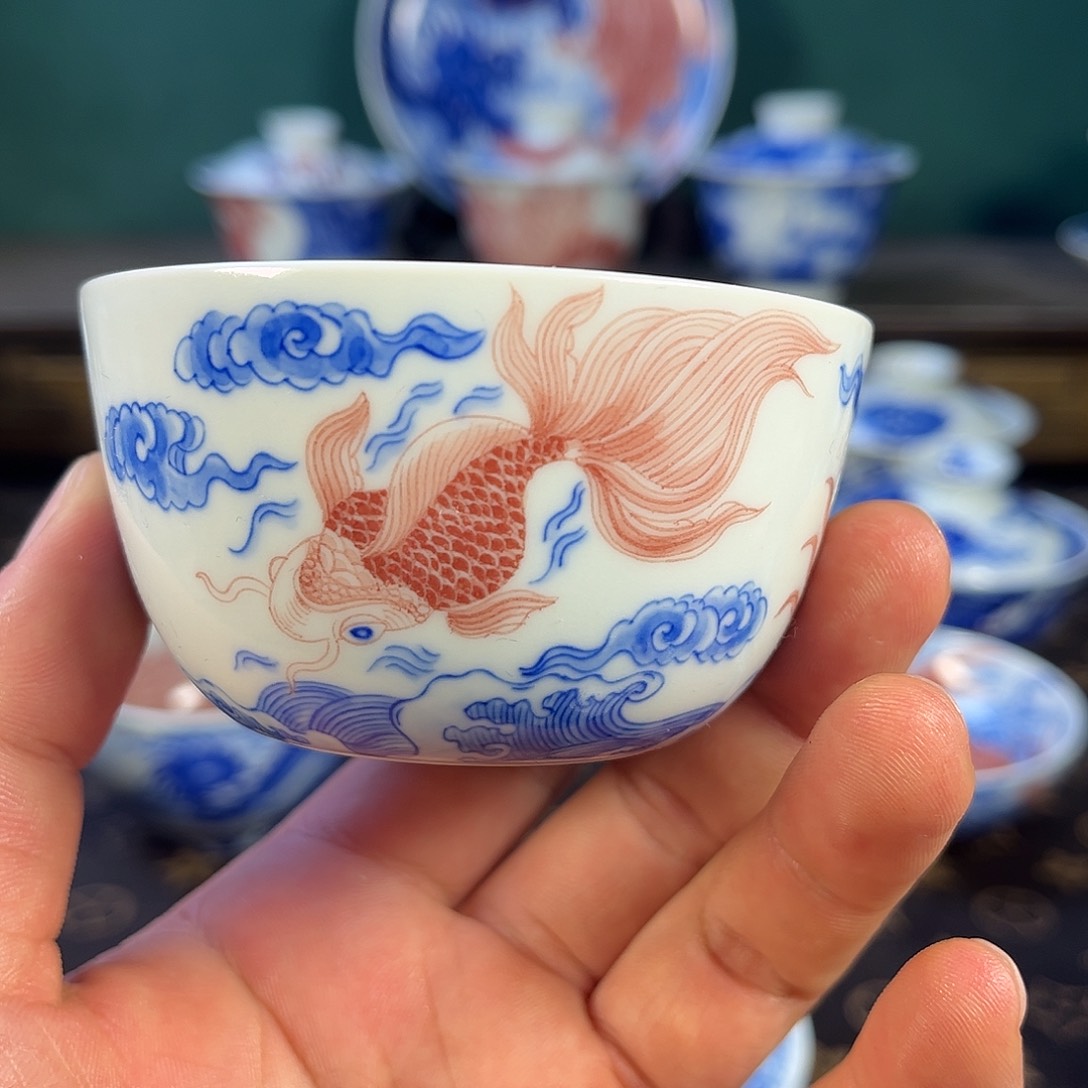 瓷片自成堂景德镇手工手绘