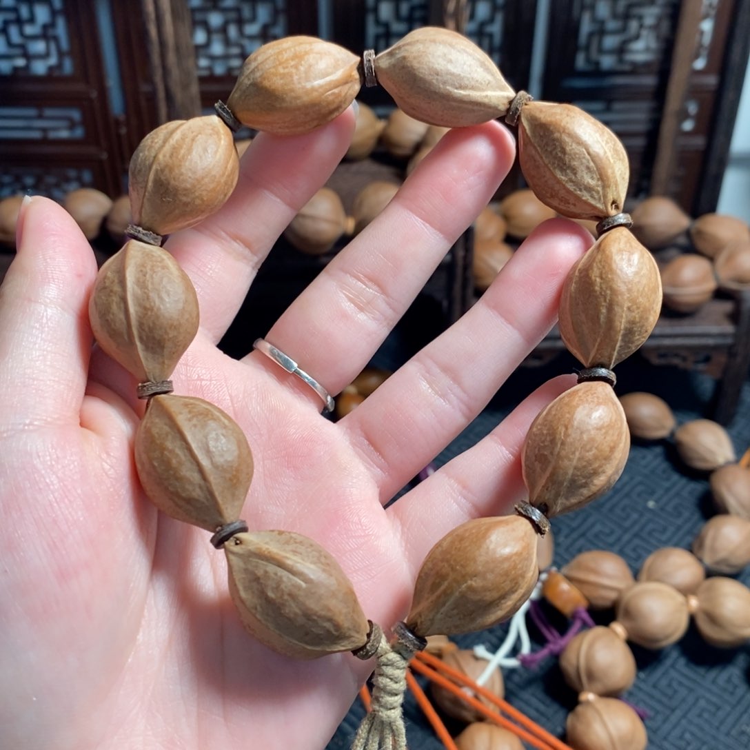橄榄核手串/手链1727梅林铁三花橄榄核