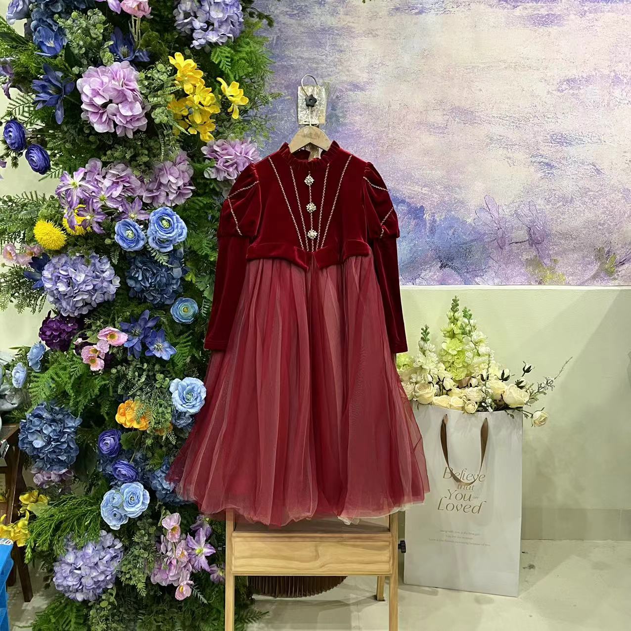 303V红色裙子y009