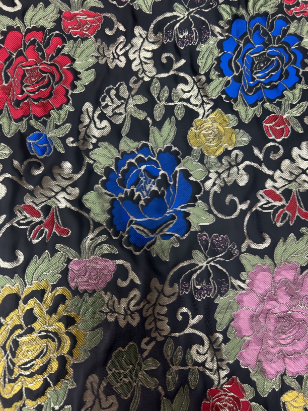 【高货黑色云锦】高支高密高端外套马甲面料