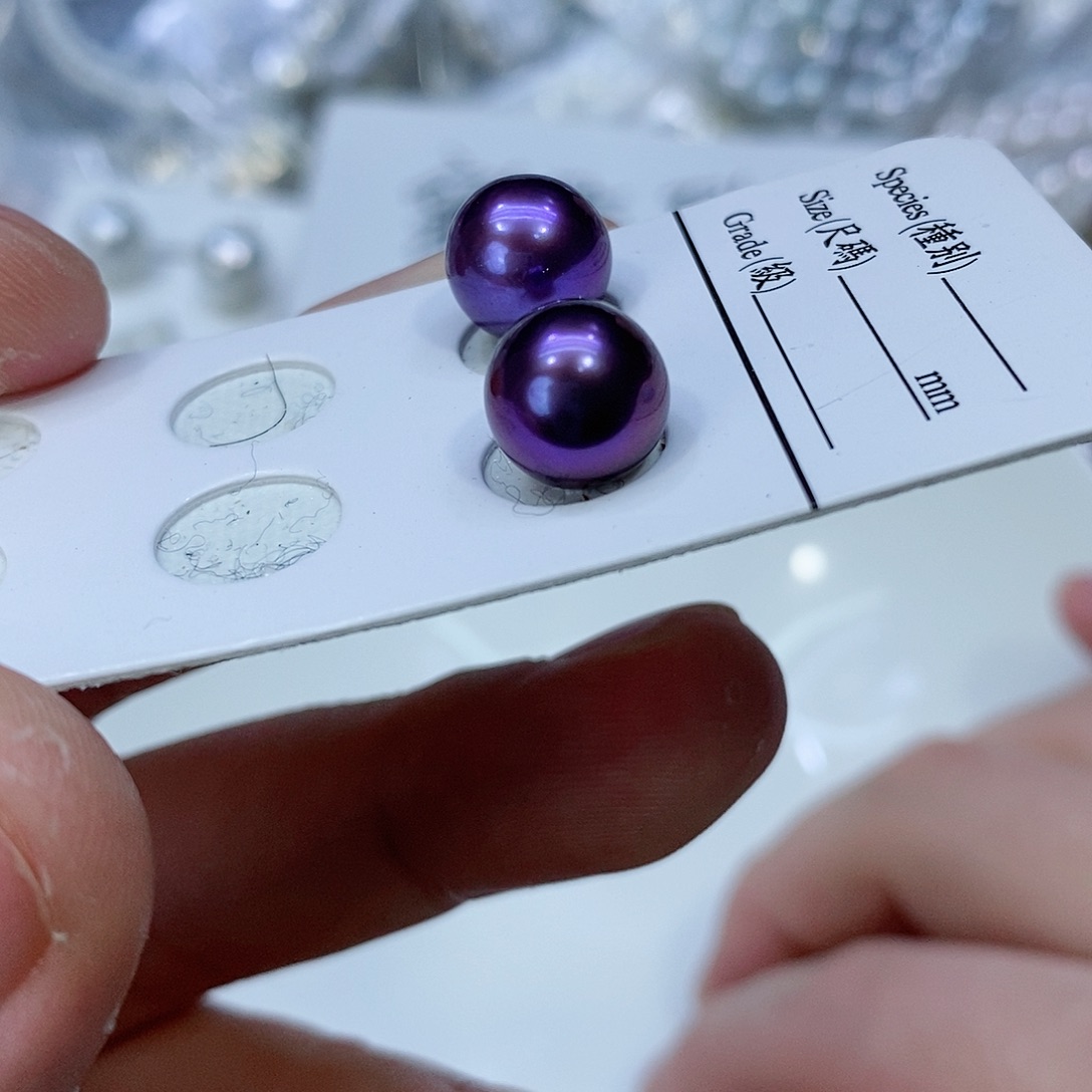 淡水珍珠耳饰18K金镶嵌