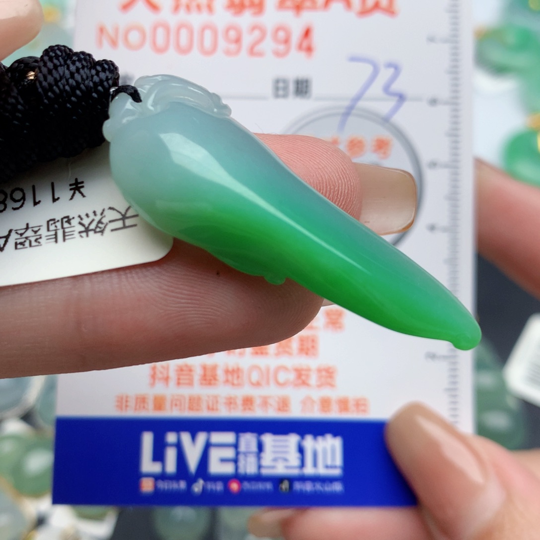 翡翠颈饰未镶嵌福瓜