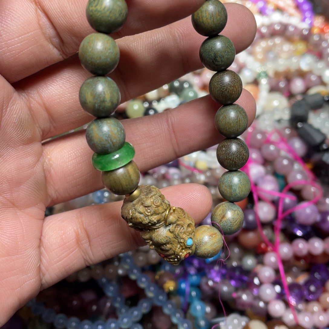 紫晶颈饰银S800镀金镶嵌