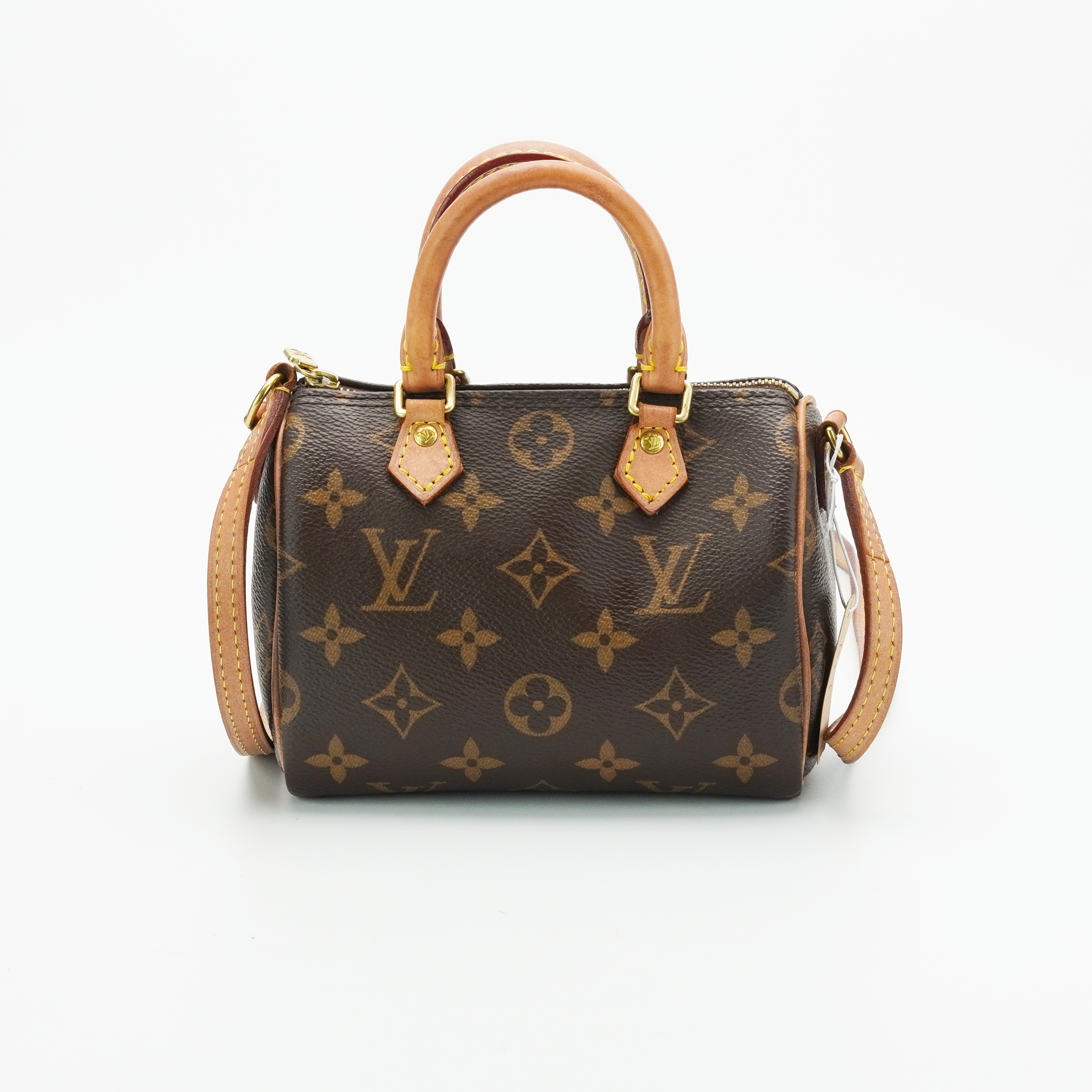 99新 LouisVuitton/路易威登 nano speedy老花包1817