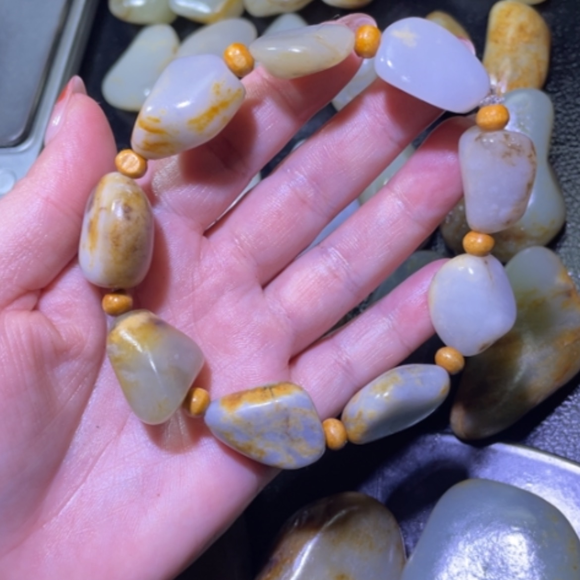 【闪购商品】颈饰未镶嵌和田玉会**鱼
