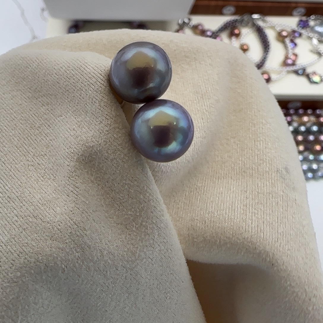 耳饰淡水珍珠银S925镶嵌