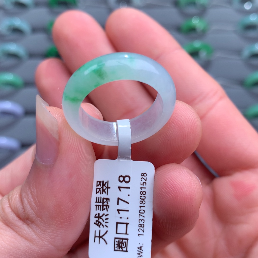 翡翠戒指未镶嵌天然