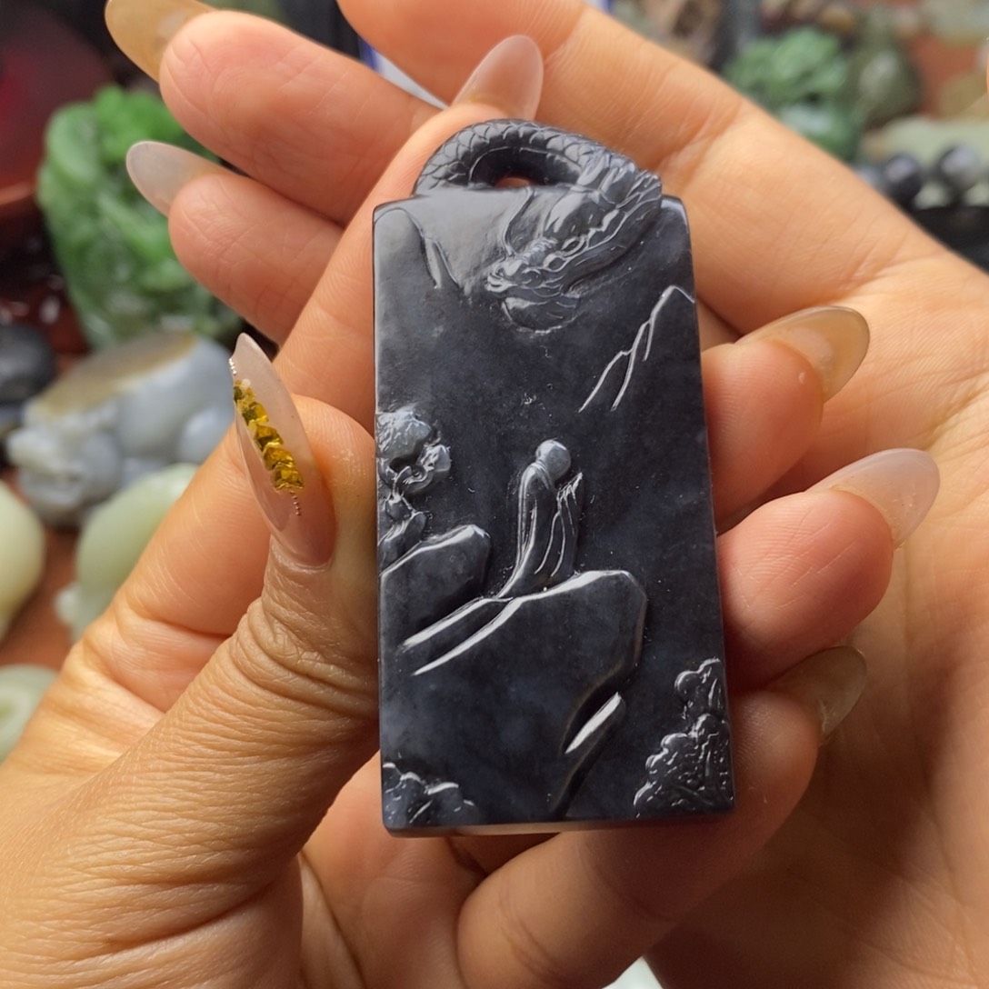 和田玉挂件未镶嵌