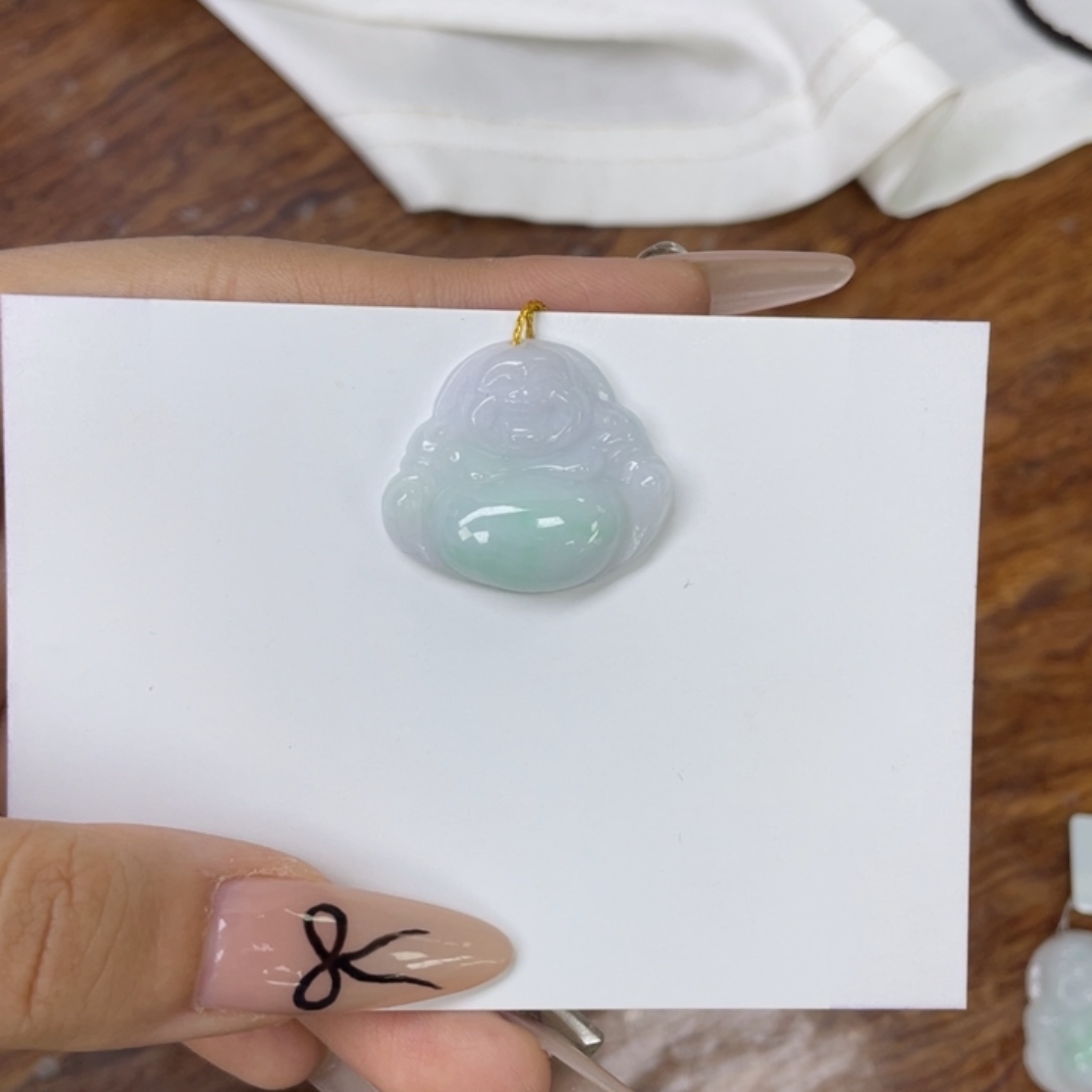 翡翠未镶嵌颈饰2***-佛公