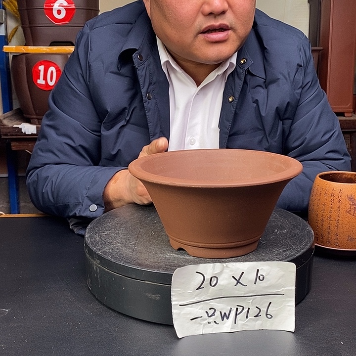 紫砂花盆货号一只WP126