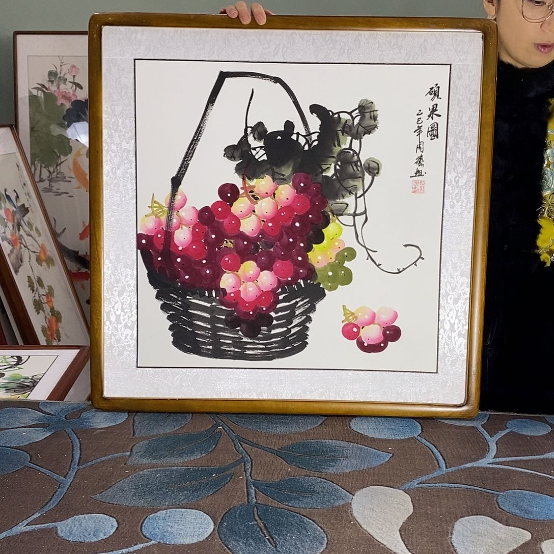 国画62✖️62国画作品带框包邮