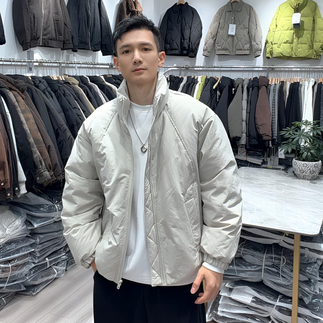 冬季男士立领短款羽绒保暖潮流休闲百搭羽绒外套