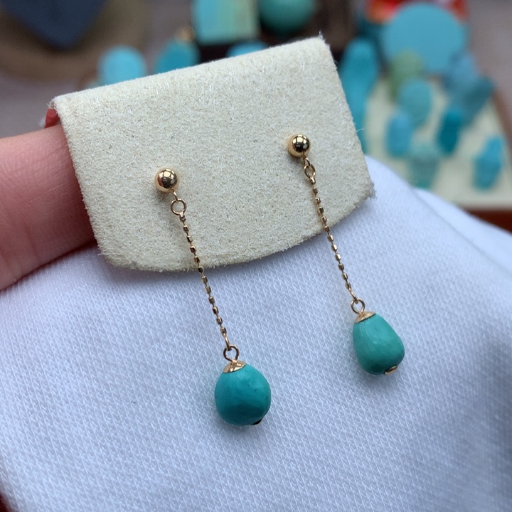 绿松石绿松石配饰18K金镶嵌