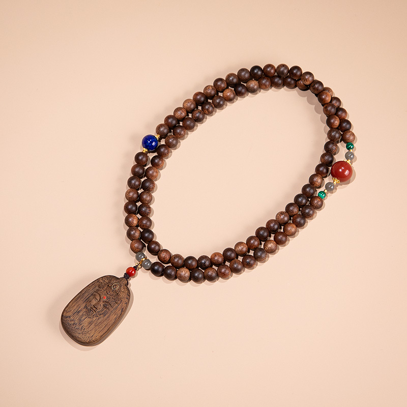 沉香”上海沉香国际”富森红土铁锈红树心芽尖料88配宝-清风