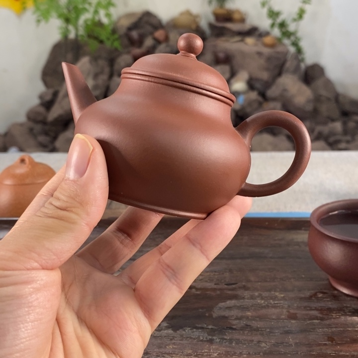 紫砂茶壶宜兴紫砂红皮龙170