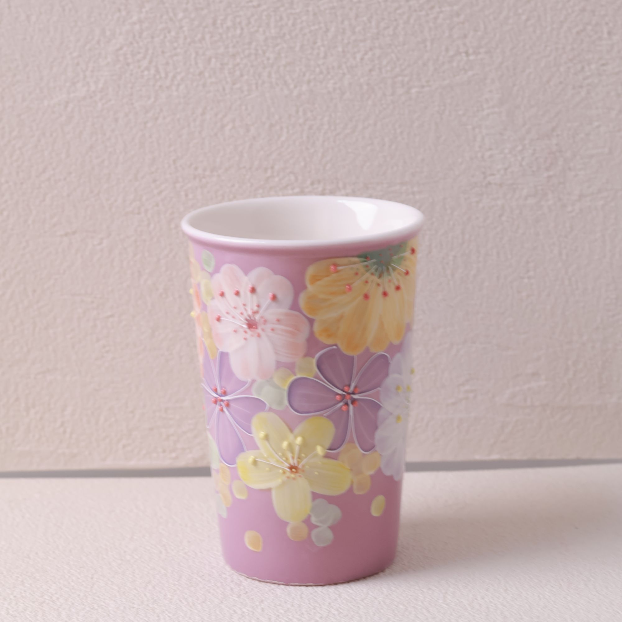 花满蹊紫色大号可乐杯