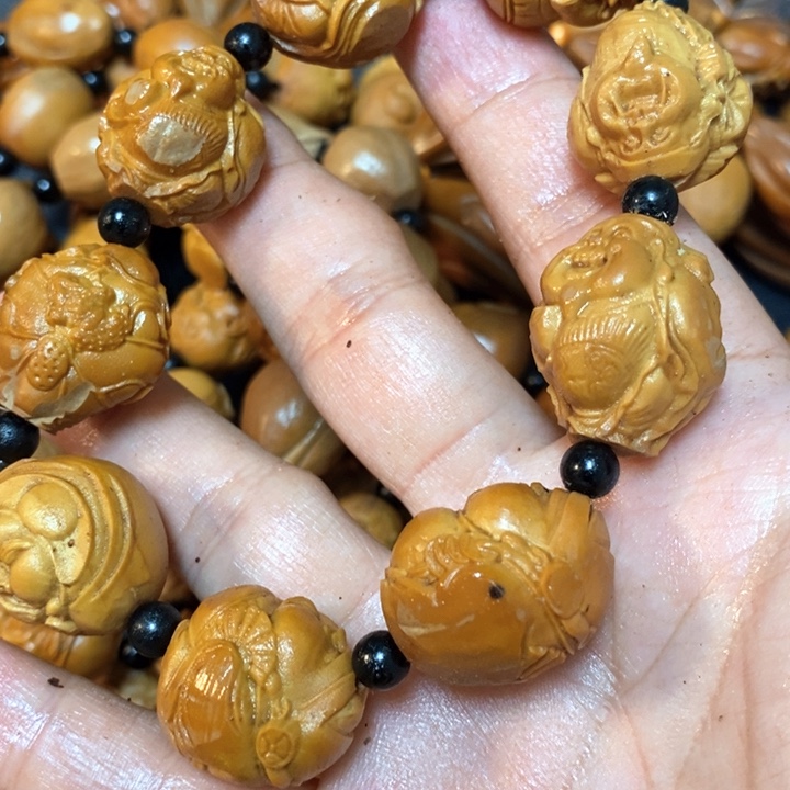 橄榄核手串/手链橄榄微瑕2.1财神