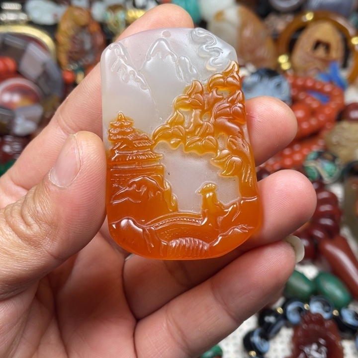 玛瑙/玉髓未镶嵌颈饰