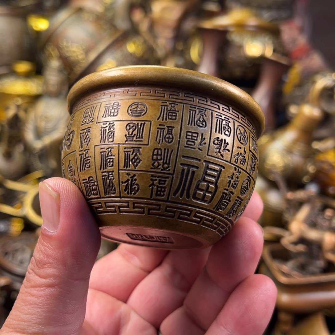 茶壶缃炉铜器摆件