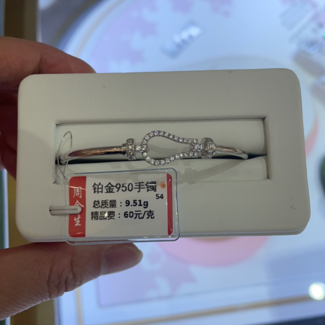 铂金pt950手镯9.51克（不退不换）