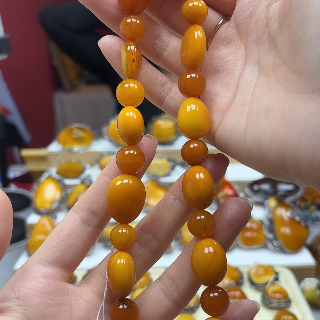 琥珀裸石未镶嵌21锁骨