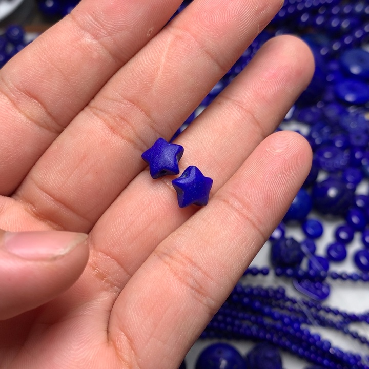 青金石未镶嵌星星