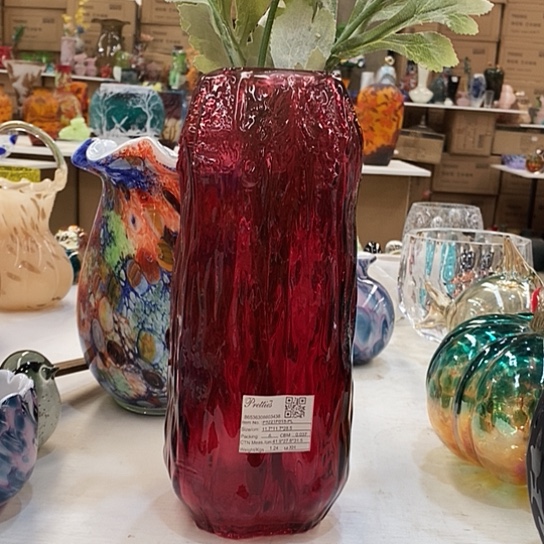 琉璃花瓶高28厘米宽11厘米