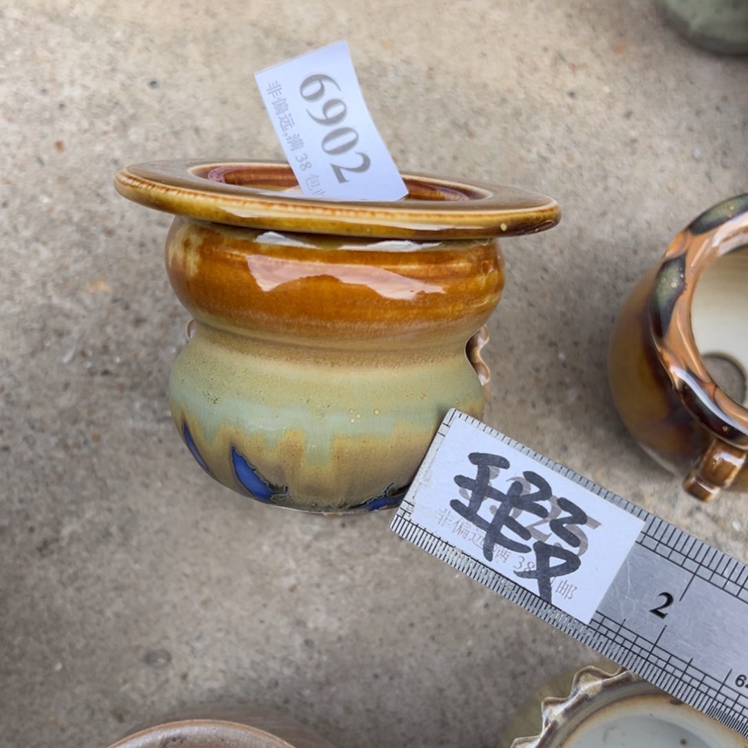 红陶瑕疵景德镇手工花盆