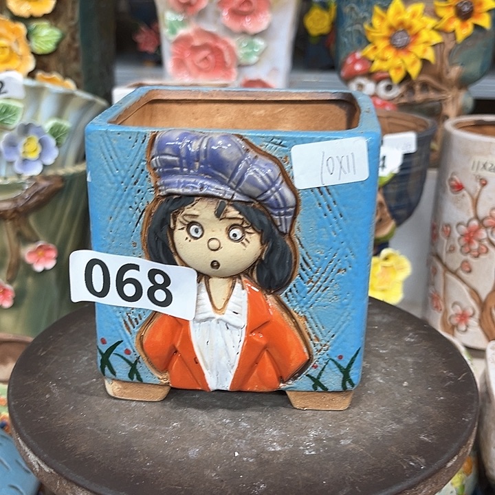 紫砂花盆粗陶材质多肉花盆