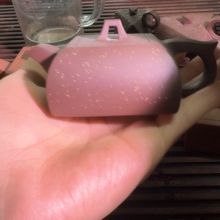 全手工紫砂壶90cc紫泥