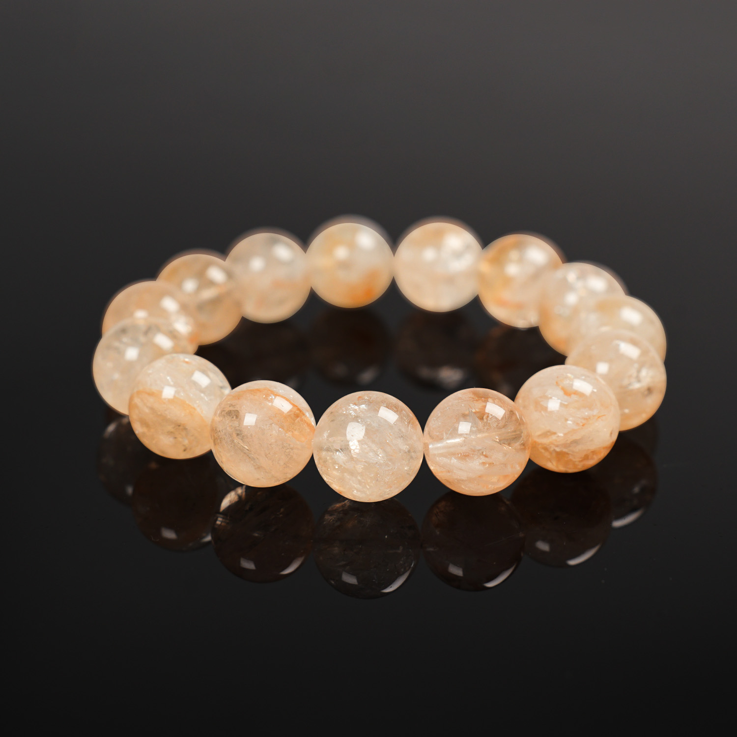 Z770芬达胶花水晶手串 多样性发其一