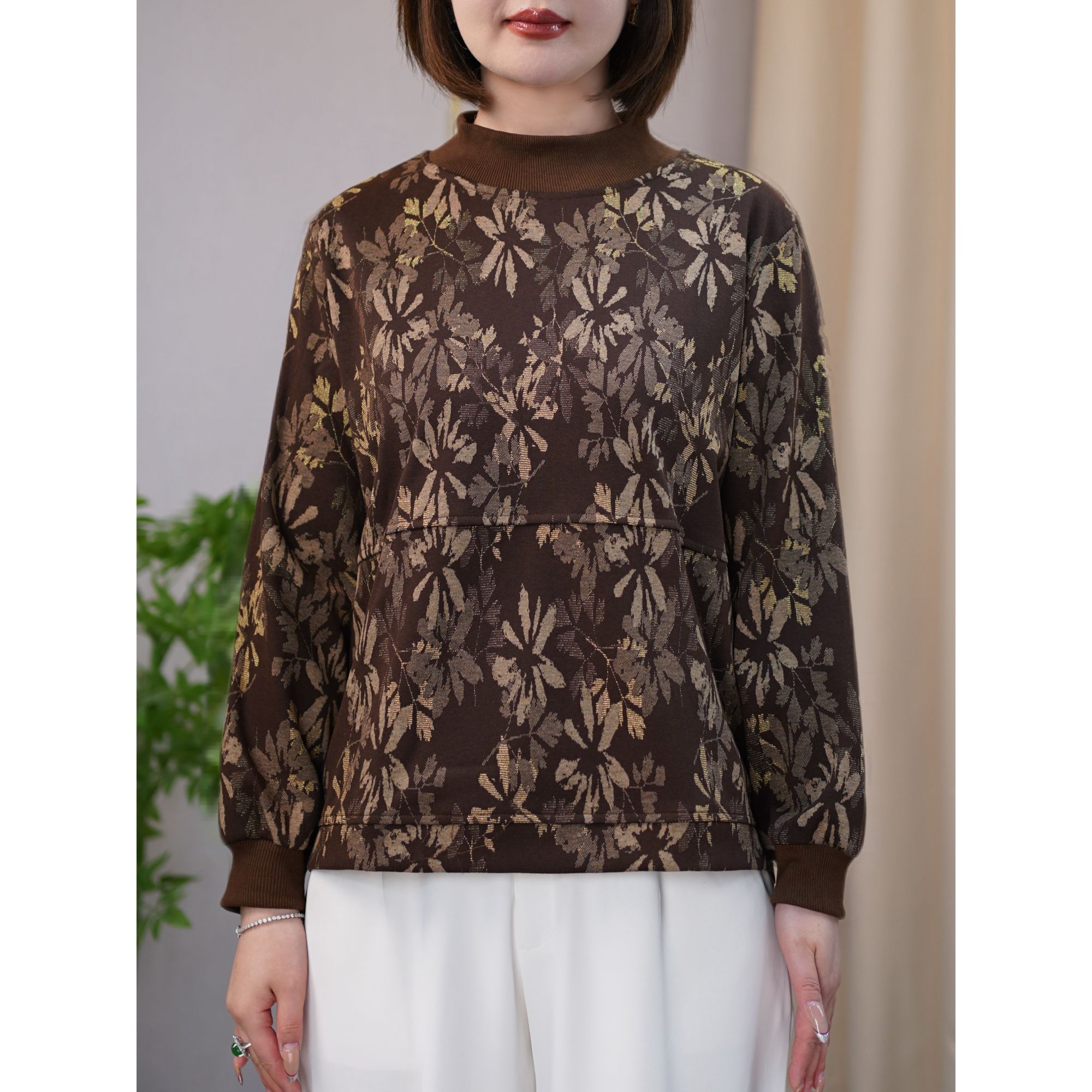 加绒加厚保暖卫衣时尚洋气质百搭上衣胖妹妹大码女装遮肉显瘦衣服