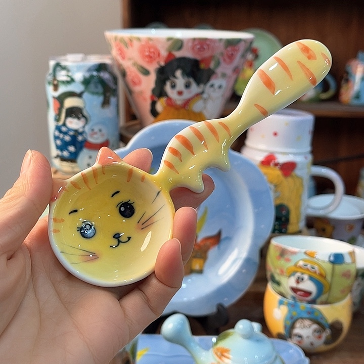 陶景德镇釉下手绘陶瓷 