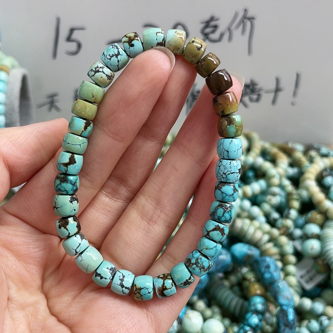 【闪购商品】绿松石珠宝奇石未镶嵌卡 7