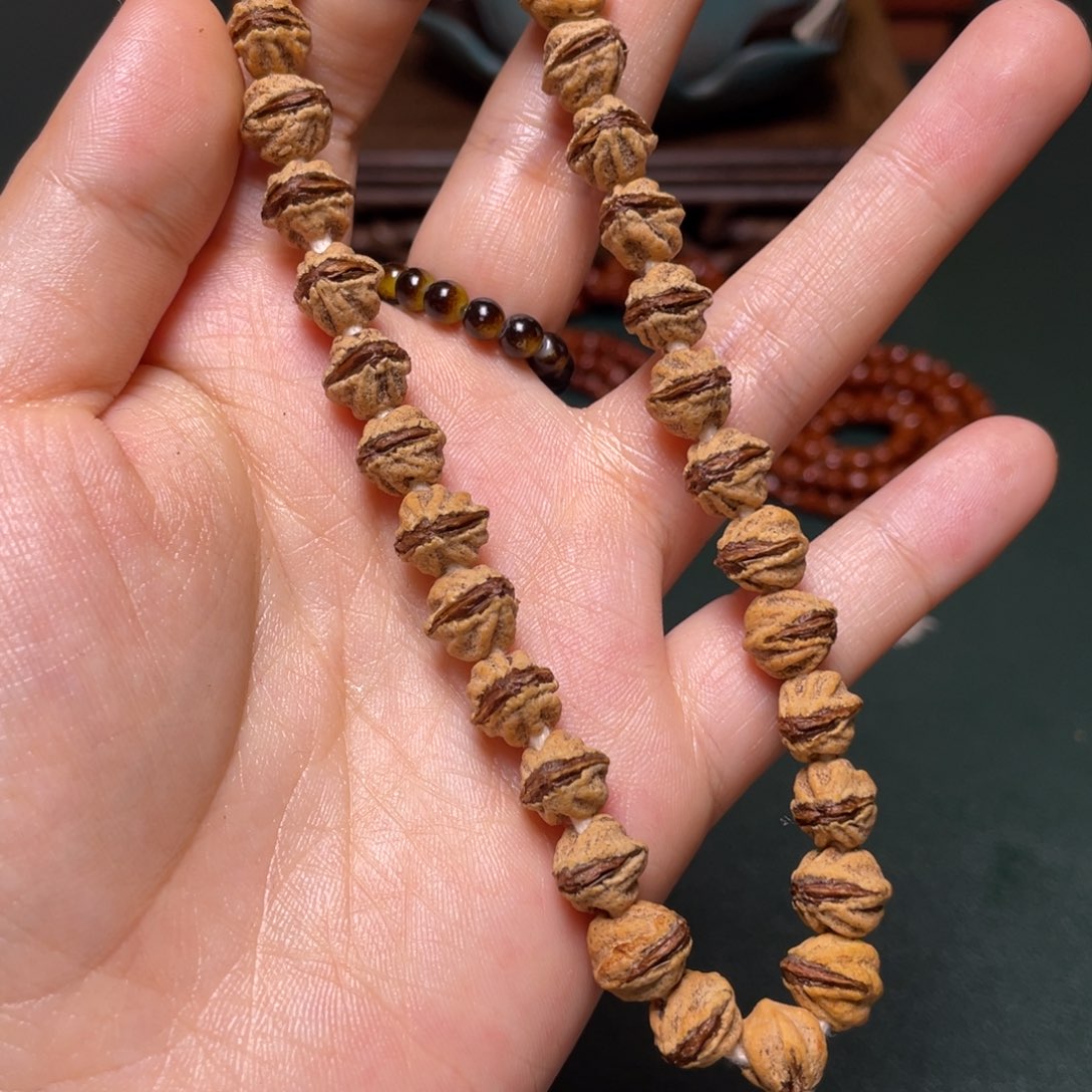 柏香籽/百香籽吊坠吞金兽手持