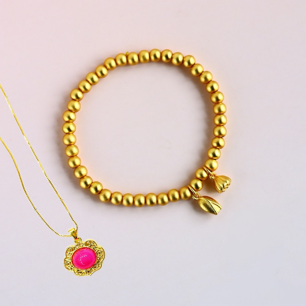 【张总专属】高端时尚精美轻奢两世欢合金手串+如意吊坠【CM21024】