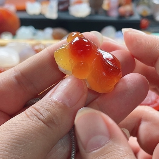 玛瑙/玉髓颈饰未镶嵌落***雨